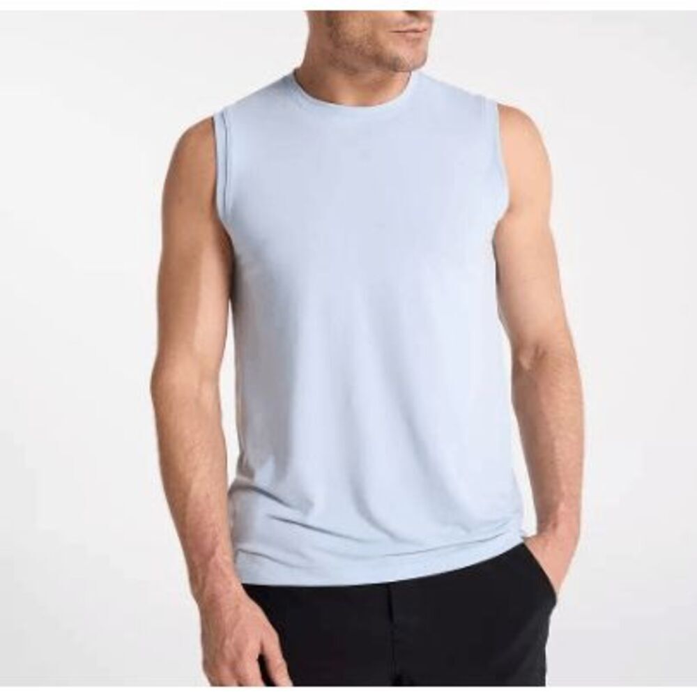 VRST Men's UV Protection 30+ Icon Tank Top Blue S